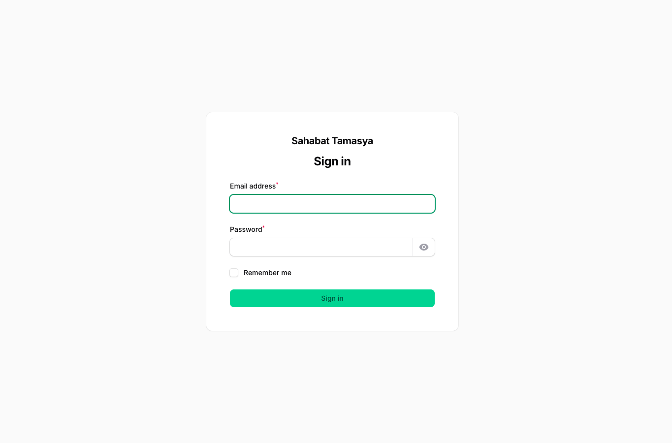 Halaman login admin